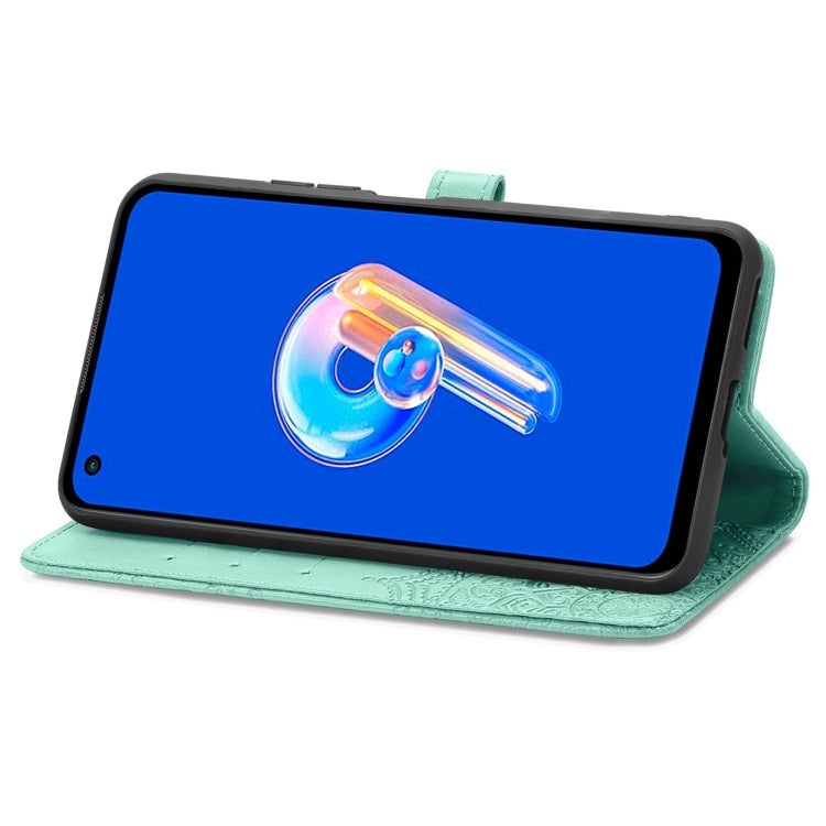 For Asus Zenfone 9 Mandala Flower Embossed Leather Phone Case