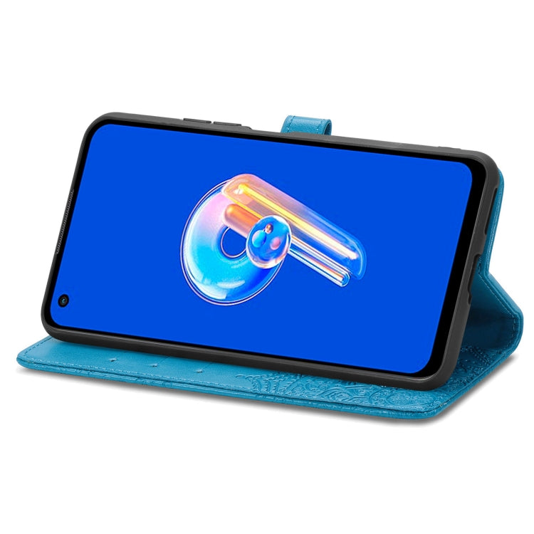 For Asus Zenfone 9 Mandala Flower Embossed Leather Phone Case