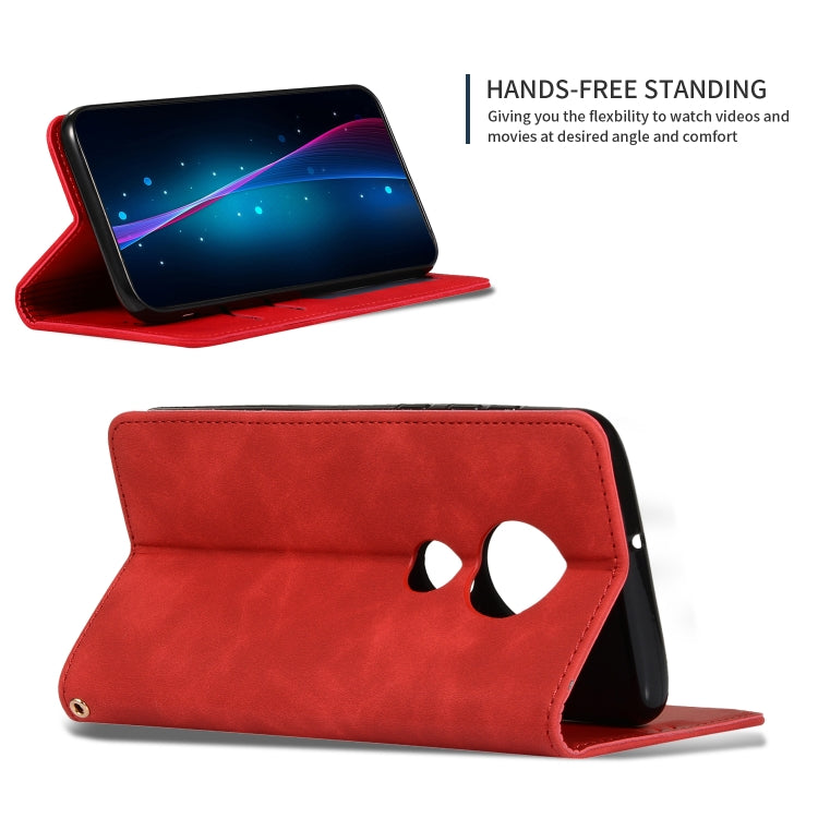 Retro Skin Feel Business Magnetic Horizontal Flip Leather Case for MOTO G7 & MOTO G7 PLUS