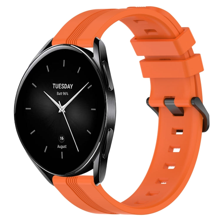 For Xiaomi Watch S2 42mm 22mm Concave Striped Slicone Watch Band