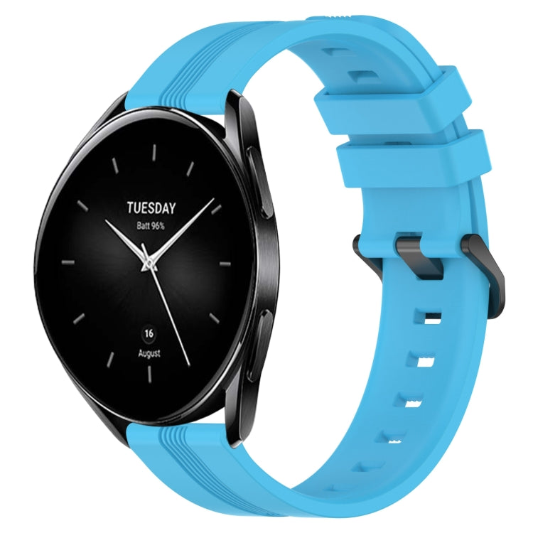 For Xiaomi Watch S2 46mm 22mm Concave Striped Slicone Watch Band