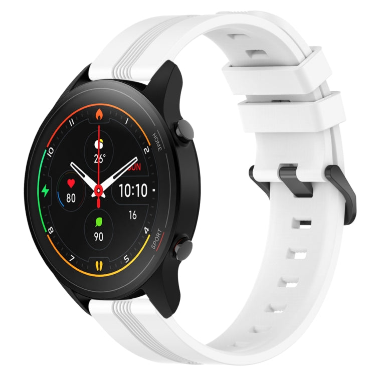 For Xiaomi MI Watch S1 Pro 22mm Concave Striped Slicone Watch Band