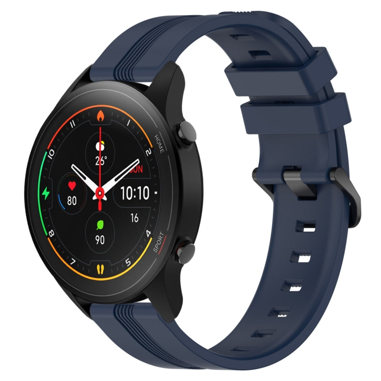 For Xiaomi MI Watch S1 Pro 22mm Concave Striped Slicone Watch Band