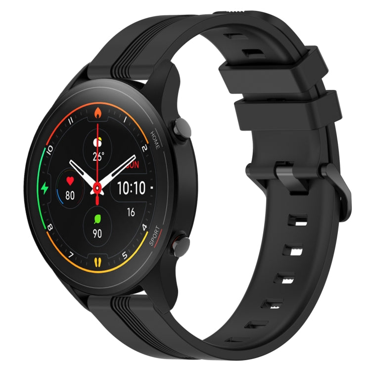 For Xiaomi MI Watch S1 Pro 22mm Concave Striped Slicone Watch Band