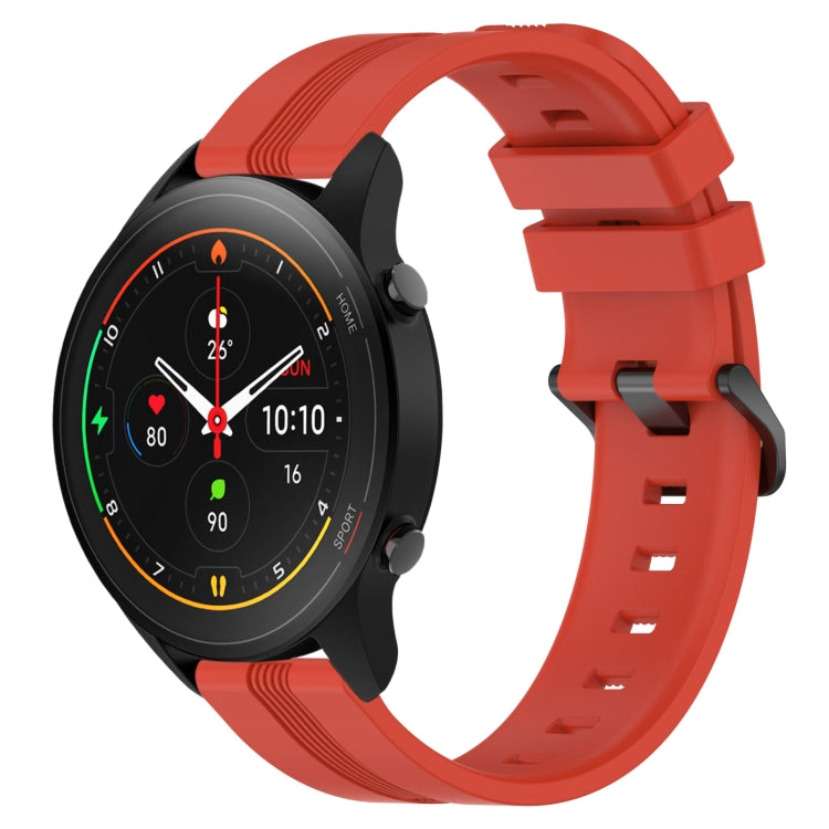 For Xiaomi MI Watch S1 Pro 22mm Concave Striped Slicone Watch Band