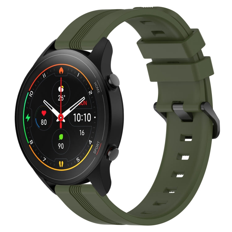For Xiaomi MI Watch S1 Pro 22mm Concave Striped Slicone Watch Band