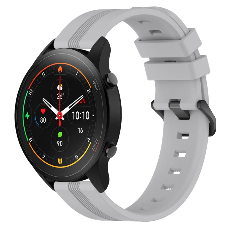 For Xiaomi MI Watch S1 Pro 22mm Concave Striped Slicone Watch Band
