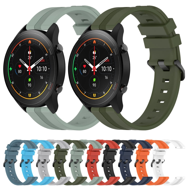 For Xiaomi MI Watch S1 Pro 22mm Concave Striped Slicone Watch Band