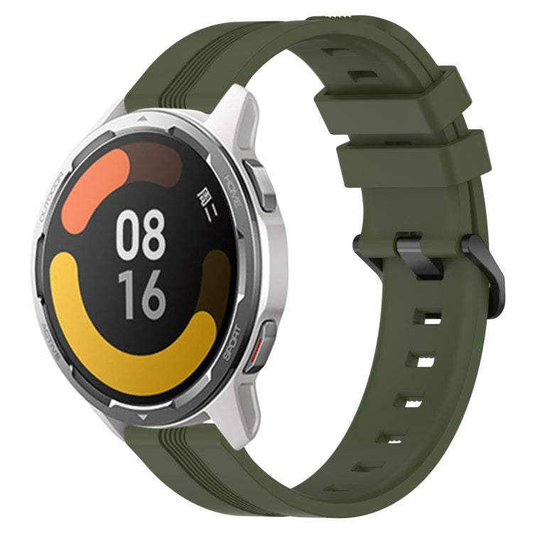 For Xiaomi MI Watch Color 2 22mm Concave Striped Slicone Watch Band