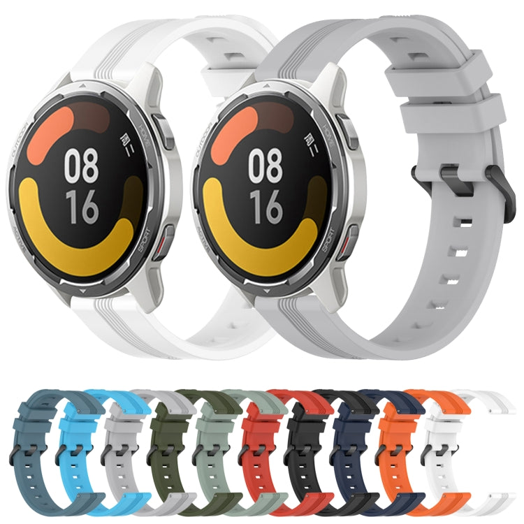 For Xiaomi MI Watch Color 2 22mm Concave Striped Slicone Watch Band