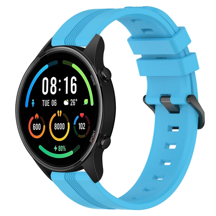 For Xiaomi MI Watch Color 22mm Concave Striped Slicone Watch Band