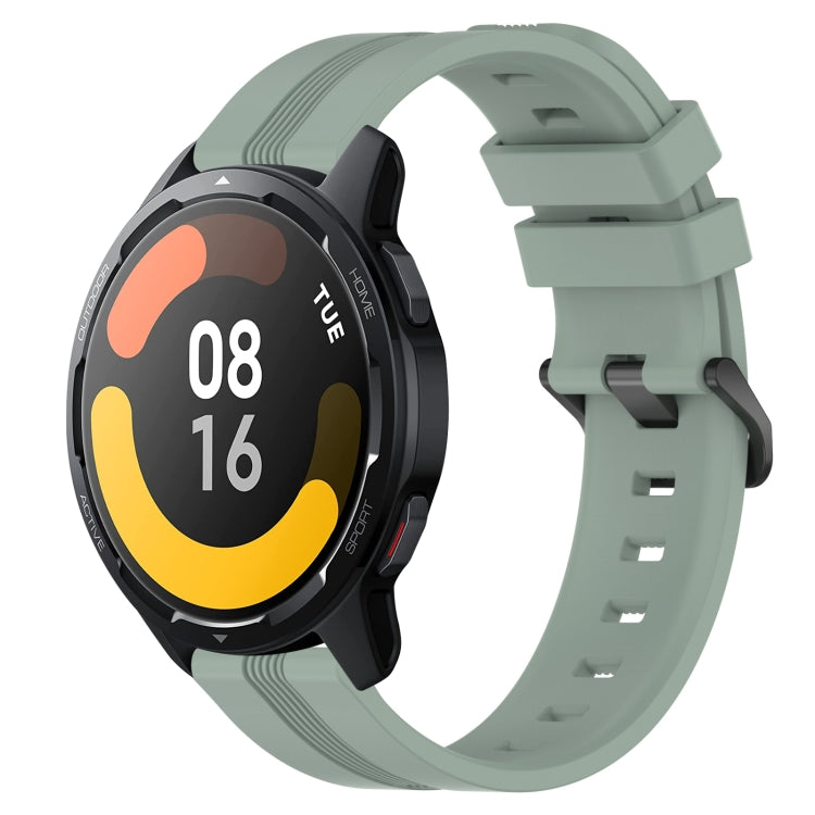 For Xiaomi Watch S1 Active 22mm Concave Striped Slicone Watch Band