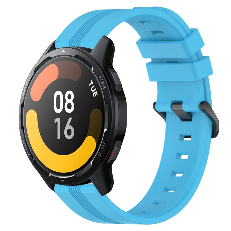 For Xiaomi Watch S1 Active 22mm Concave Striped Slicone Watch Band