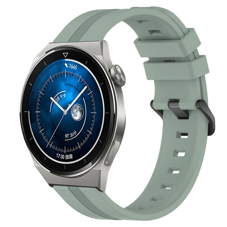 For Huawei Watch GT3 Pro 46mm 22mm Concave Striped Slicone Watch Band