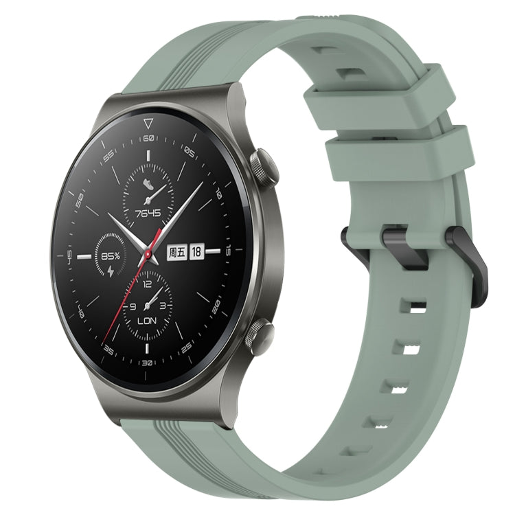 For Huawei GT2 Pro 22mm Concave Striped Slicone Watch Band