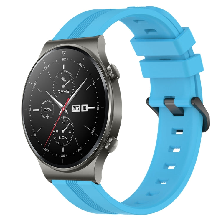 For Huawei GT2 Pro 22mm Concave Striped Slicone Watch Band