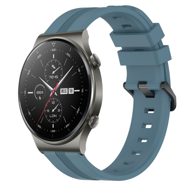 For Huawei GT2 Pro 22mm Concave Striped Slicone Watch Band