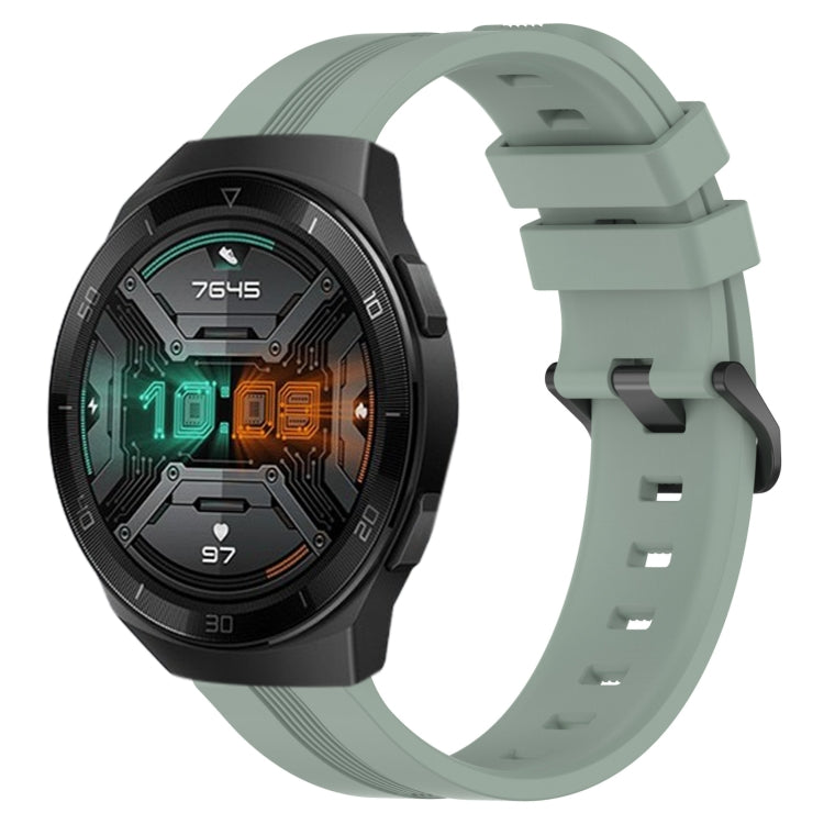 For Huawei Watch GT 2E 22mm Concave Striped Slicone Watch Band