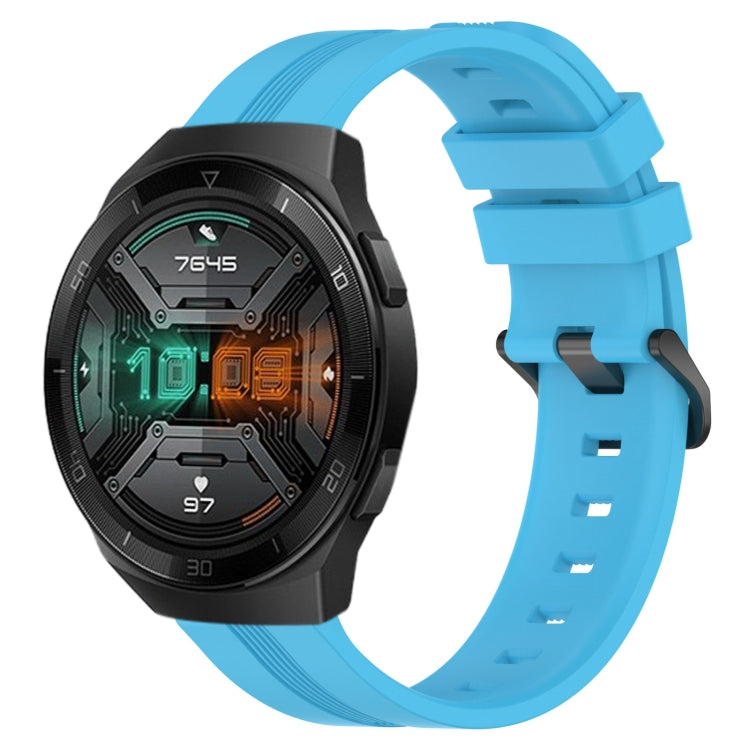 For Huawei Watch GT 2E 22mm Concave Striped Slicone Watch Band