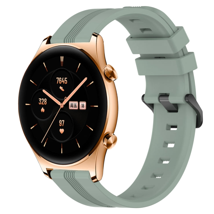 For Honor Watch GS 3 22mm Concave Striped Slicone Watch Band