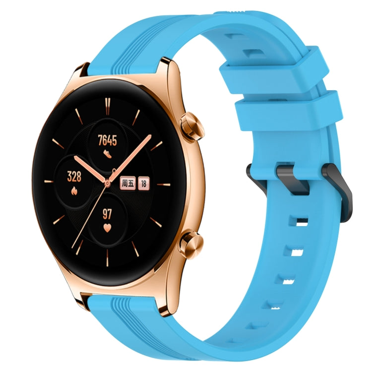 For Honor Watch GS 3 22mm Concave Striped Slicone Watch Band