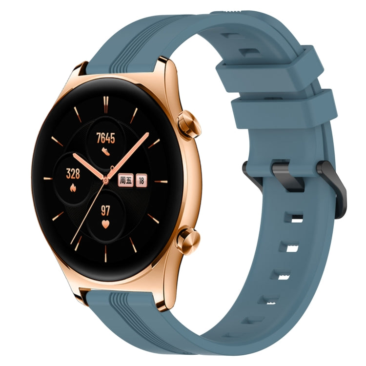 For Honor Watch GS 3 22mm Concave Striped Slicone Watch Band