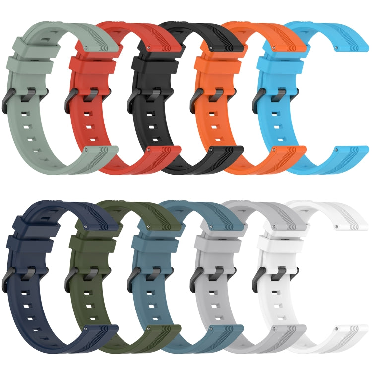 For Honor Watch GS 3 22mm Concave Striped Slicone Watch Band