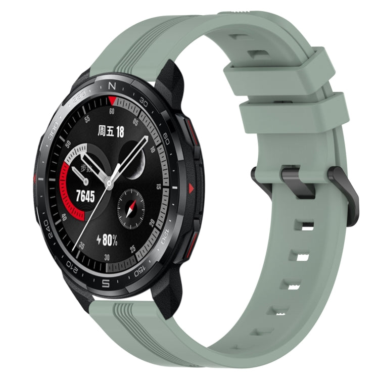 For Honor Watch GS Pro 22mm Concave Striped Slicone Watch Band