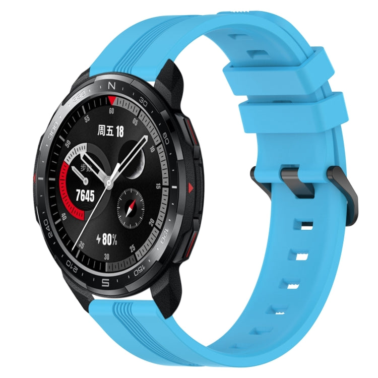 For Honor Watch GS Pro 22mm Concave Striped Slicone Watch Band