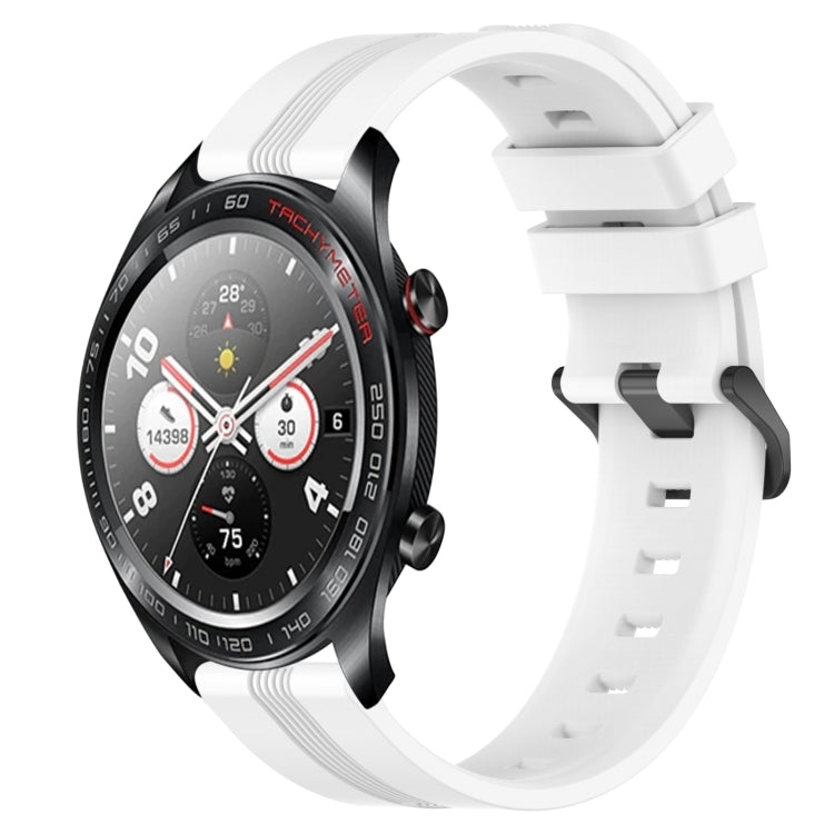 For Honor Watch Dream 22mm Concave Striped Slicone Watch Band