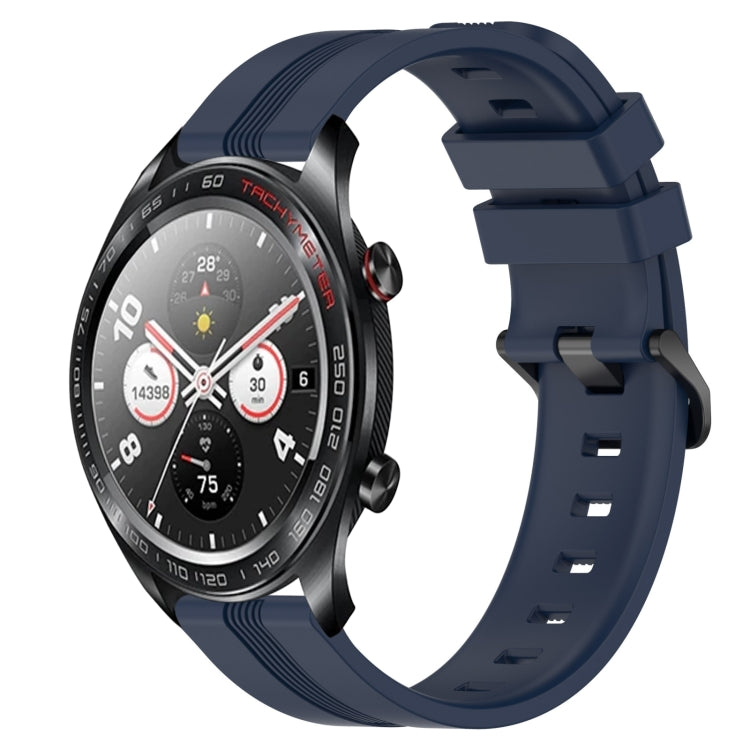 For Honor Watch Dream 22mm Concave Striped Slicone Watch Band