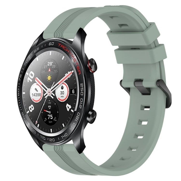 For Honor Watch Dream 22mm Concave Striped Slicone Watch Band