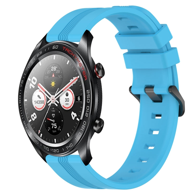 For Honor Watch Dream 22mm Concave Striped Slicone Watch Band