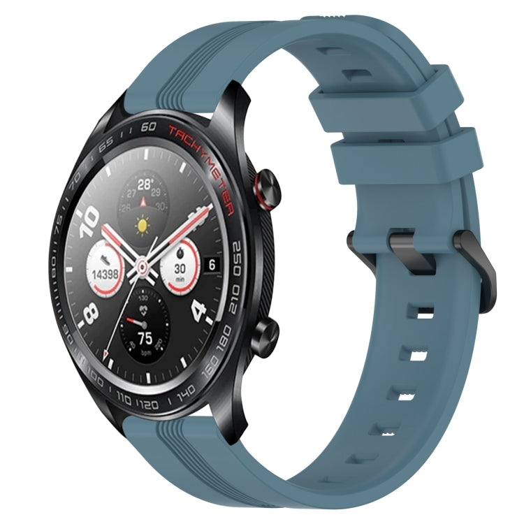 For Honor Watch Dream 22mm Concave Striped Slicone Watch Band