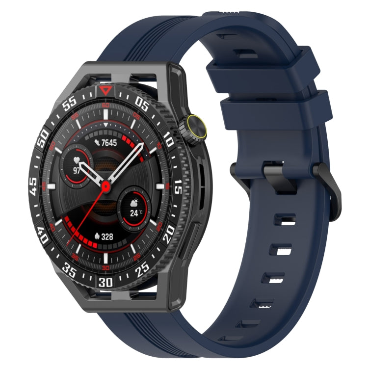 For Huawei Watch GT3 SE 22mm Concave Striped Slicone Watch Band