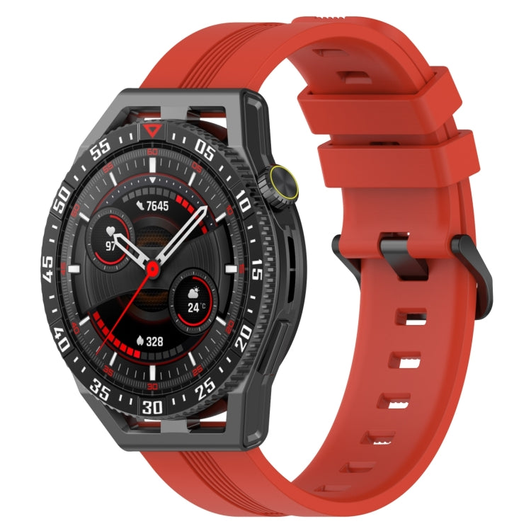 For Huawei Watch GT3 SE 22mm Concave Striped Slicone Watch Band