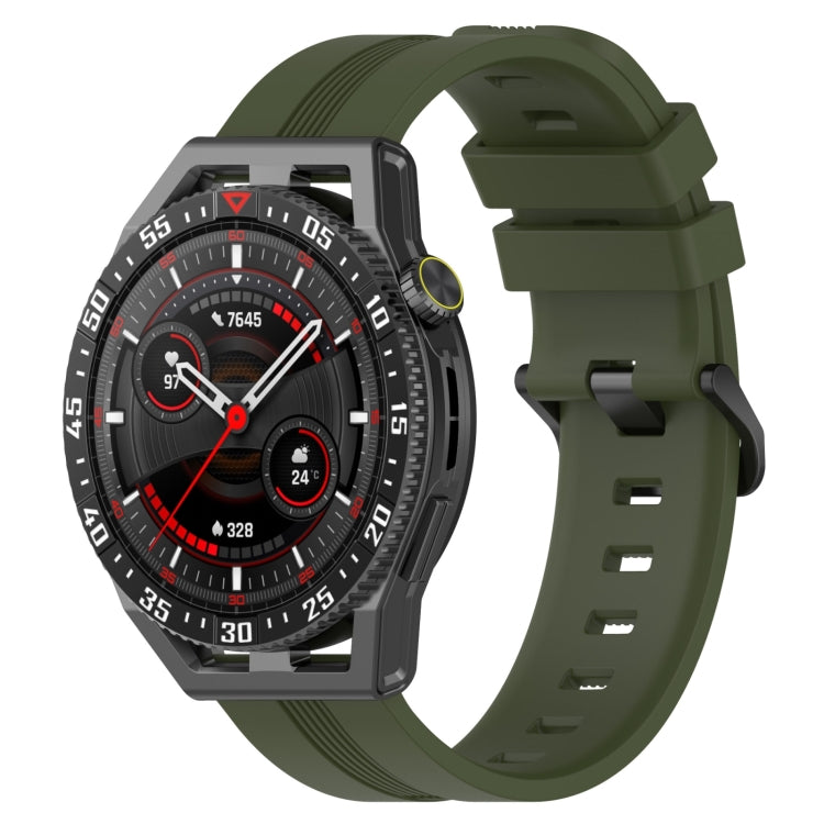 For Huawei Watch GT3 SE 22mm Concave Striped Slicone Watch Band