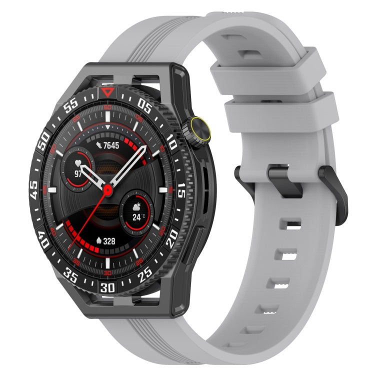 For Huawei Watch GT3 SE 22mm Concave Striped Slicone Watch Band