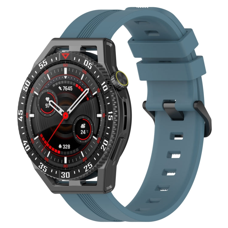 For Huawei Watch GT3 SE 22mm Concave Striped Slicone Watch Band