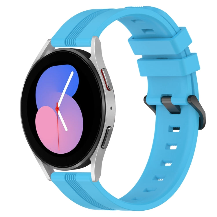 For Samsung Galaxy Watch5 40mm 20mm Concave Striped Slicone Watch Band