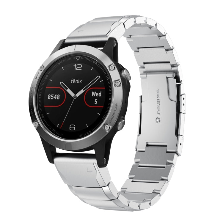 For Garmin Fenix 5 22mm Tortoise Shell Stainless Steel Watch Band
