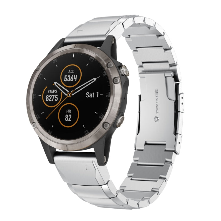 For Garmin Fenix 5 Plus 22mm Tortoise Shell Stainless Steel Watch Band