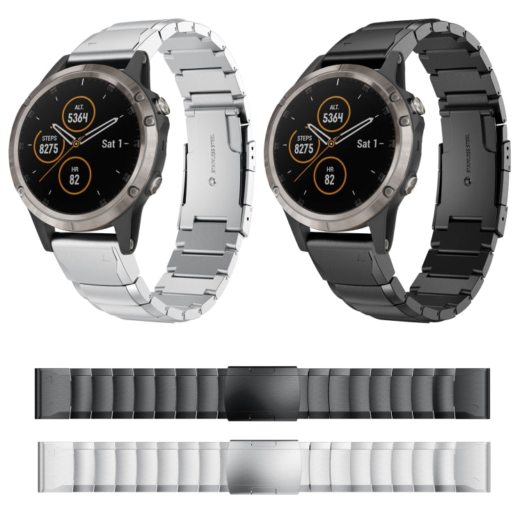For Garmin Fenix 5 Plus 22mm Tortoise Shell Stainless Steel Watch Band