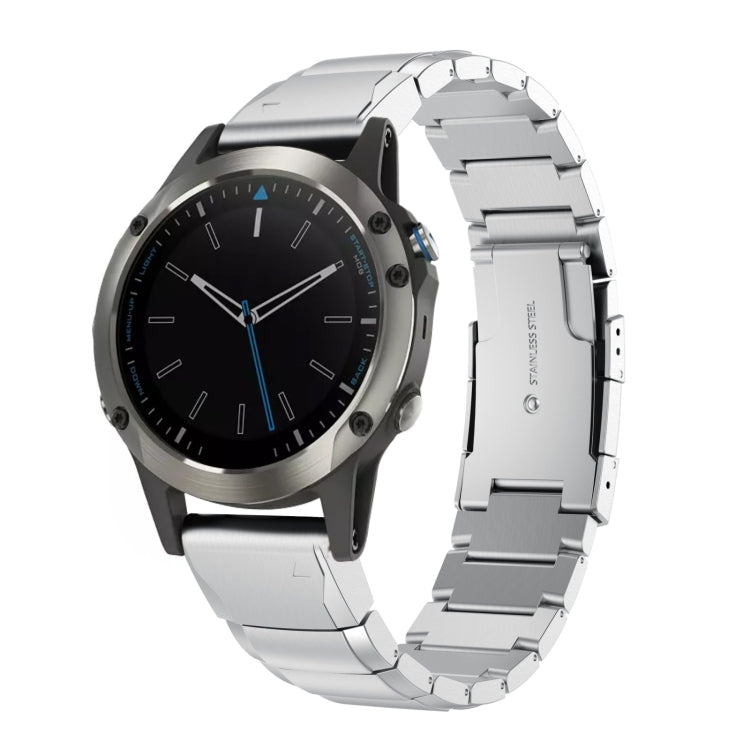 For Garmin Quatix 5 22mm Tortoise Shell Stainless Steel Watch Band