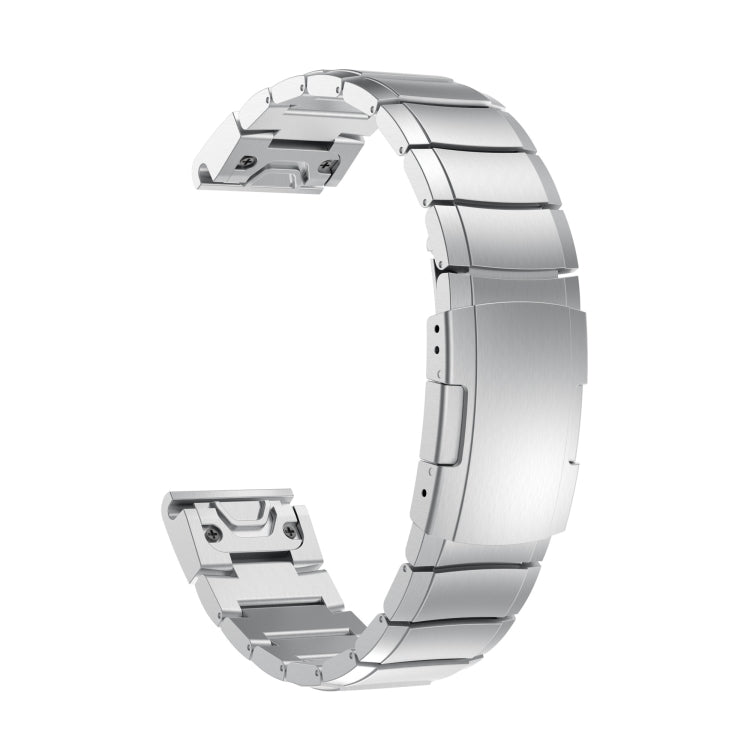 For Garmin Forerunner 945 22mm Tortoise Shell Stainless Steel Watch Band