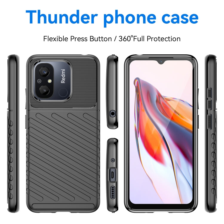 For Redmi 12C Thunderbolt Shockproof TPU Protective Soft Phone Case