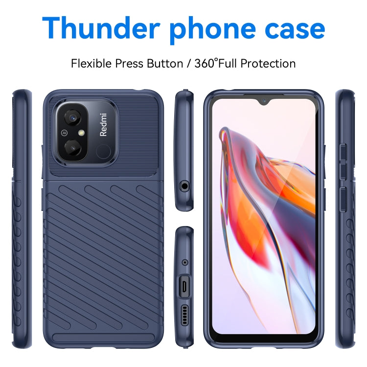 For Redmi 12C Thunderbolt Shockproof TPU Protective Soft Phone Case