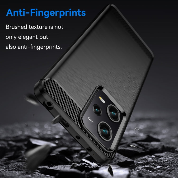 For Xiaomi Redmi Note 12 Pro Speed Brushed Texture Carbon Fiber TPU Phone Case