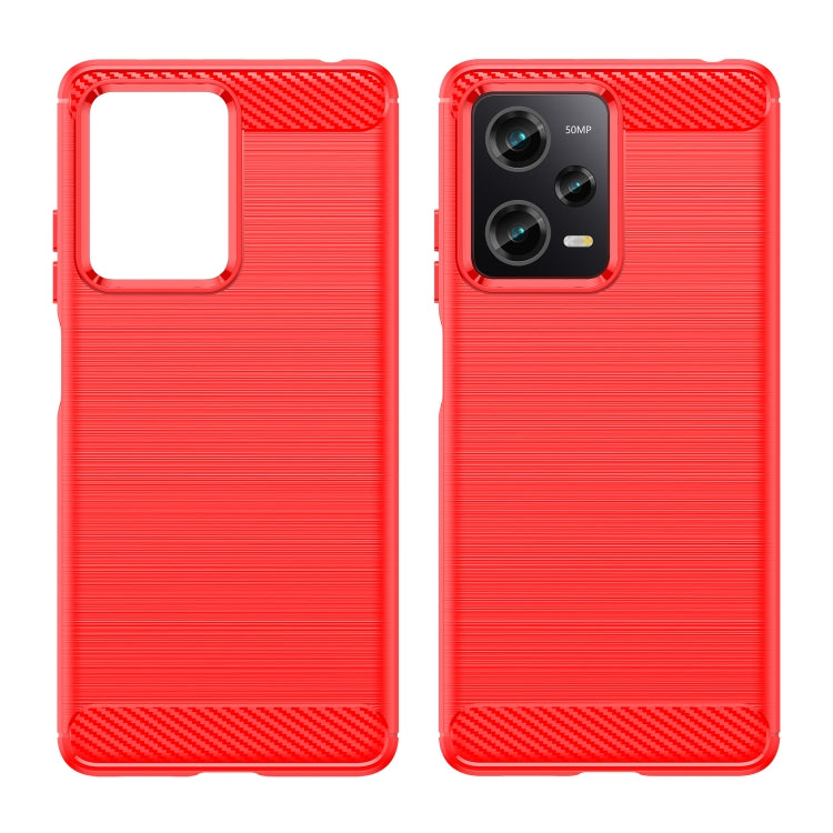 For Xiaomi Redmi Note 12 Pro Speed Brushed Texture Carbon Fiber TPU Phone Case