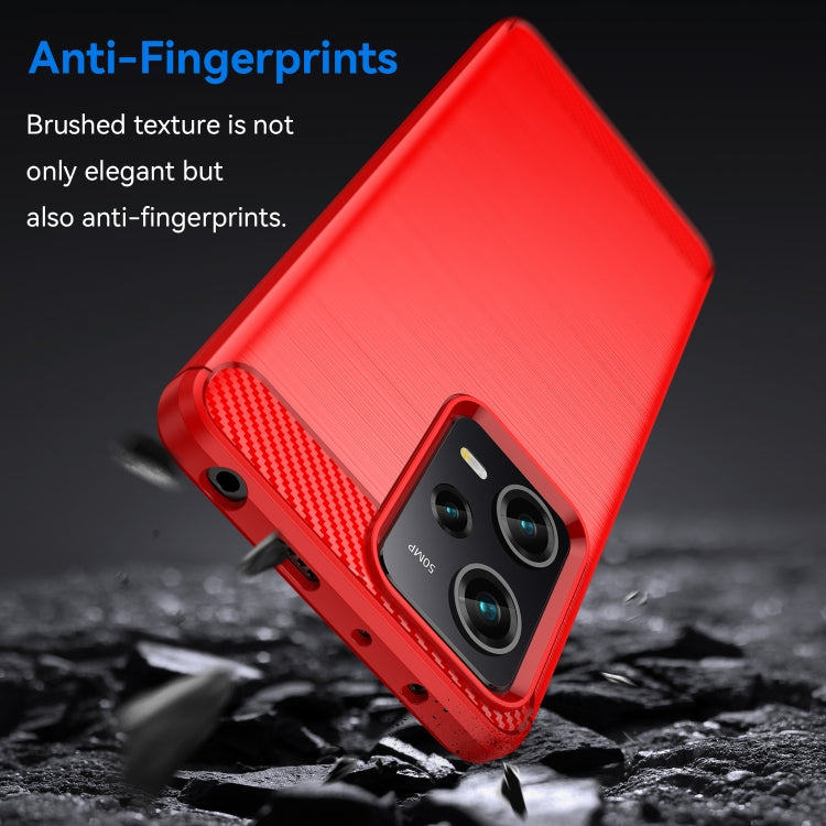 For Xiaomi Redmi Note 12 Pro Speed Brushed Texture Carbon Fiber TPU Phone Case